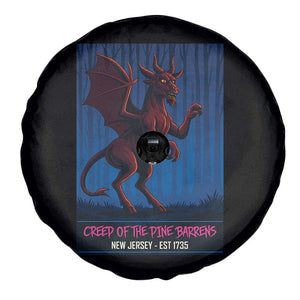 Jersey Devil Spare Tire Cover Creep Of The Pine Barrens New Jersey Est 1735 TS12 Print Your Wear