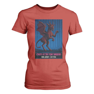 Jersey Devil T Shirt For Women Creep Of The Pine Barrens New Jersey Est 1735 TS12 Red Print Your Wear