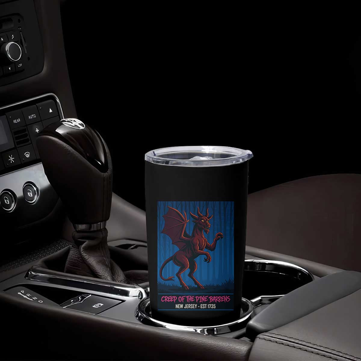 Jersey Devil Tumbler Cup Creep Of The Pine Barrens New Jersey Est 1735 TS12 Print Your Wear