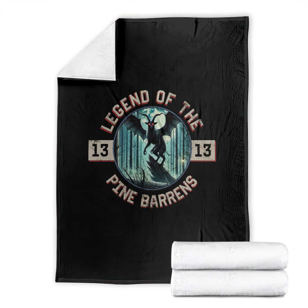 Jersey Devil Throw Blanket Cryptid Gift Legend Of The Pine Barrens TS12 Black Print Your Wear