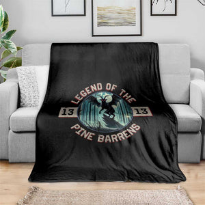 Jersey Devil Throw Blanket Cryptid Gift Legend Of The Pine Barrens TS12 Print Your Wear