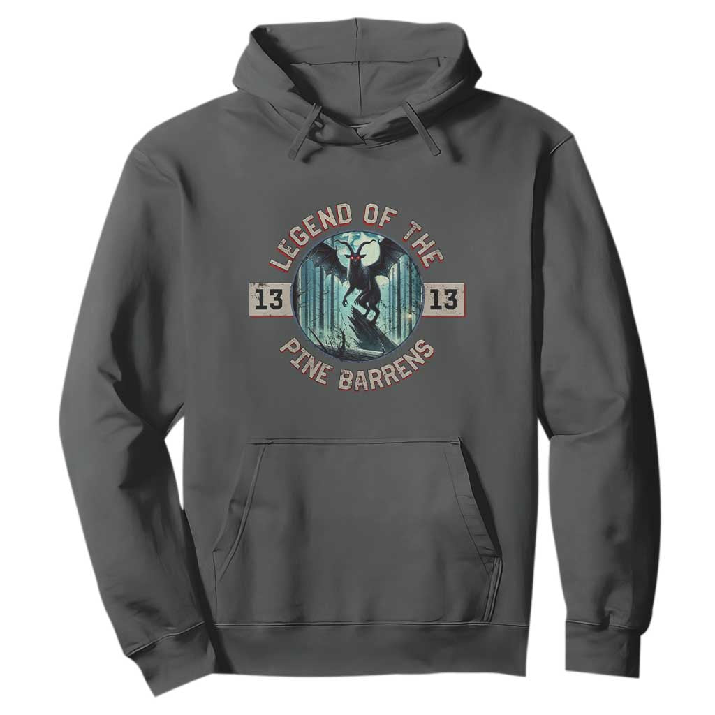 Jersey Devil Hoodie Cryptid Gift Legend Of The Pine Barrens TS12 Dark Heather Print Your Wear