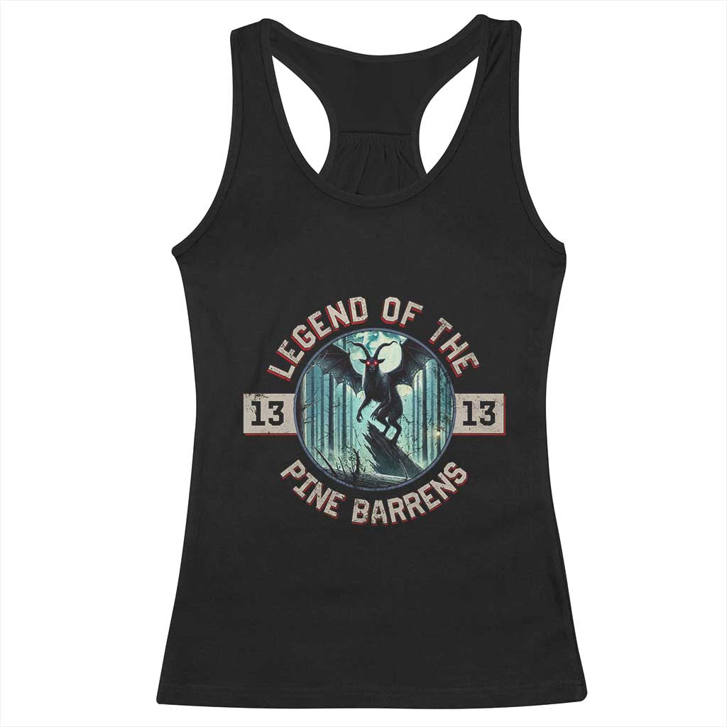 Jersey Devil Racerback Tank Top Cryptid Gift Legend Of The Pine Barrens TS12 Black Print Your Wear