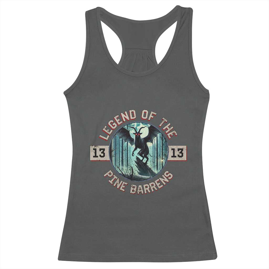 Jersey Devil Racerback Tank Top Cryptid Gift Legend Of The Pine Barrens TS12 Dark Heather Print Your Wear