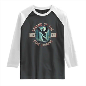Jersey Devil Raglan Shirt Cryptid Gift Legend Of The Pine Barrens TS12 Black White Print Your Wear