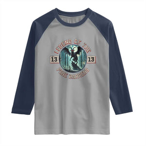 Jersey Devil Raglan Shirt Cryptid Gift Legend Of The Pine Barrens TS12 Sport Gray Navy Print Your Wear