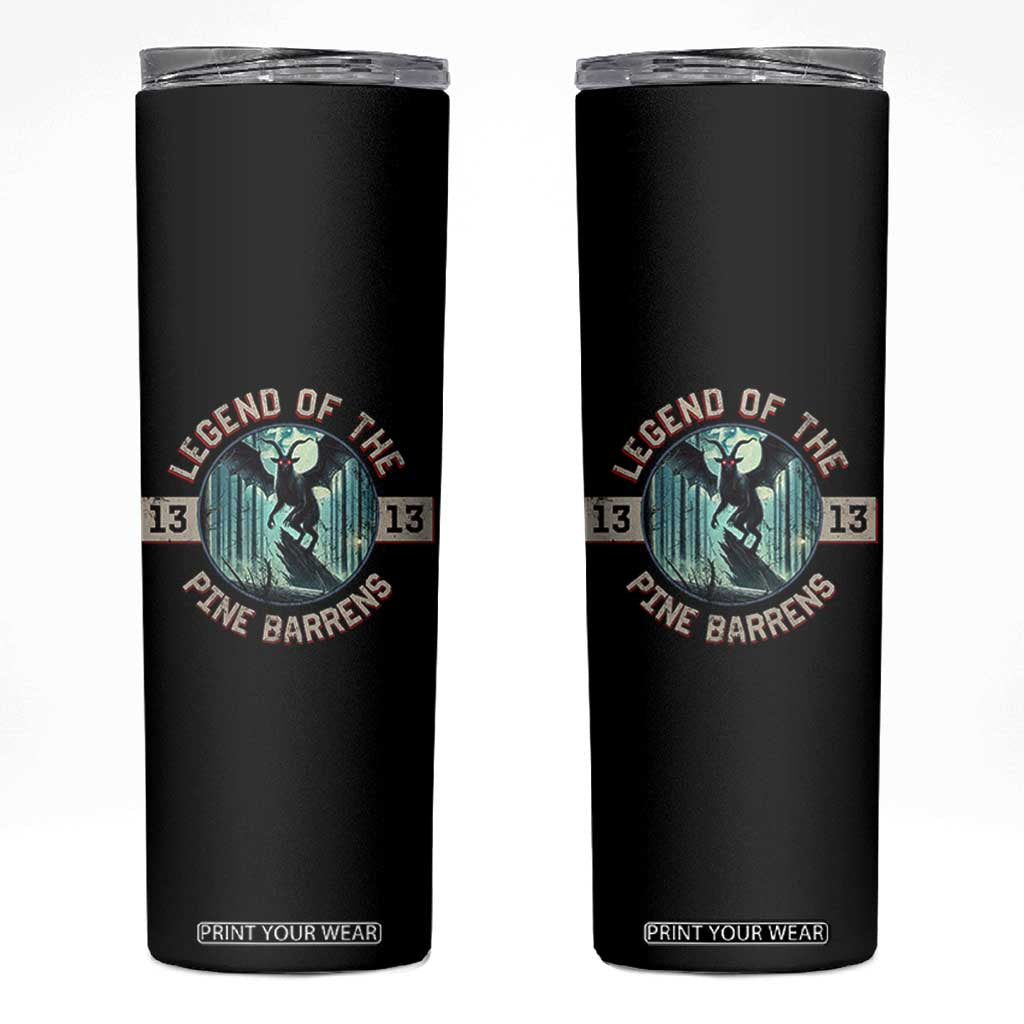 Jersey Devil Skinny Tumbler Cryptid Gift Legend Of The Pine Barrens TS12 Black Print Your Wear