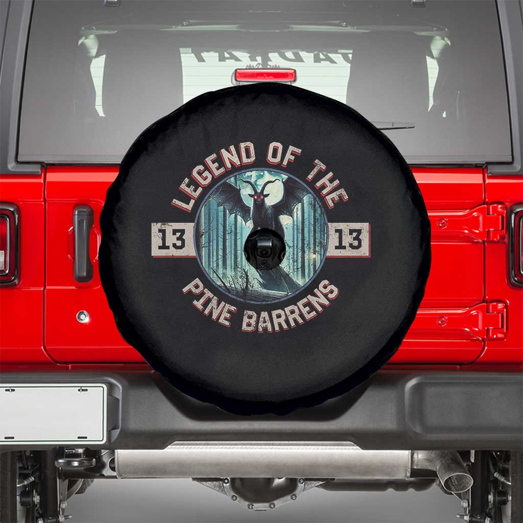 Jersey Devil Spare Tire Cover Cryptid Gift Legend Of The Pine Barrens TS12 Black Print Your Wear