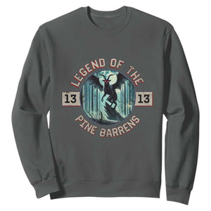Jersey Devil Sweatshirt Cryptid Gift Legend Of The Pine Barrens TS12 Dark Heather Print Your Wear