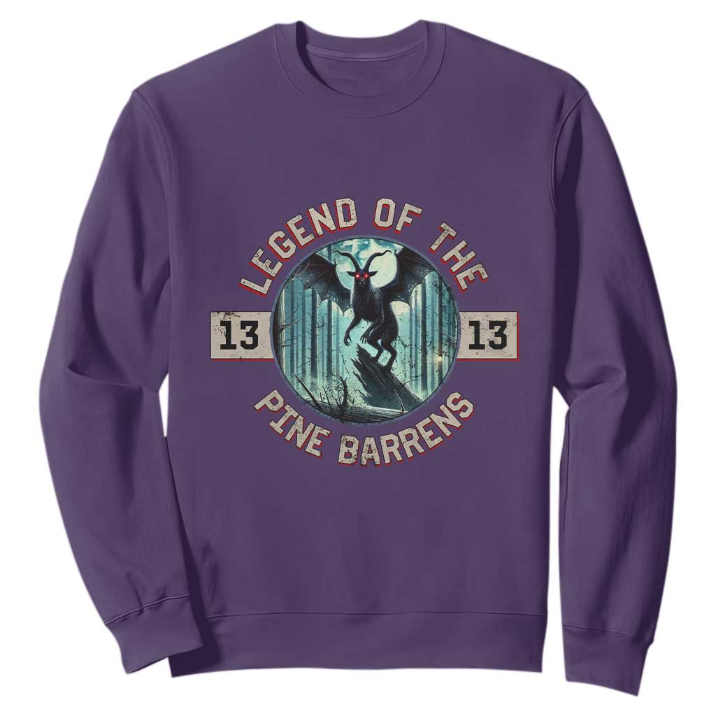 Jersey Devil Sweatshirt Cryptid Gift Legend Of The Pine Barrens TS12 Purple Print Your Wear