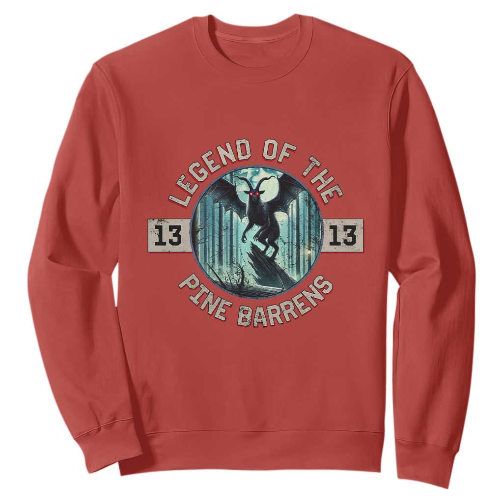 Jersey Devil Sweatshirt Cryptid Gift Legend Of The Pine Barrens TS12 Red Print Your Wear