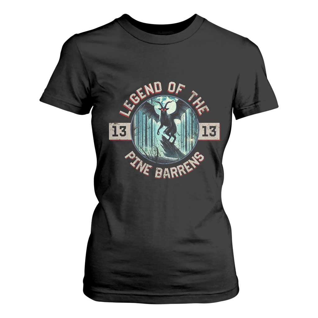 Jersey Devil T Shirt For Women Cryptid Gift Legend Of The Pine Barrens TS12 Black Print Your Wear