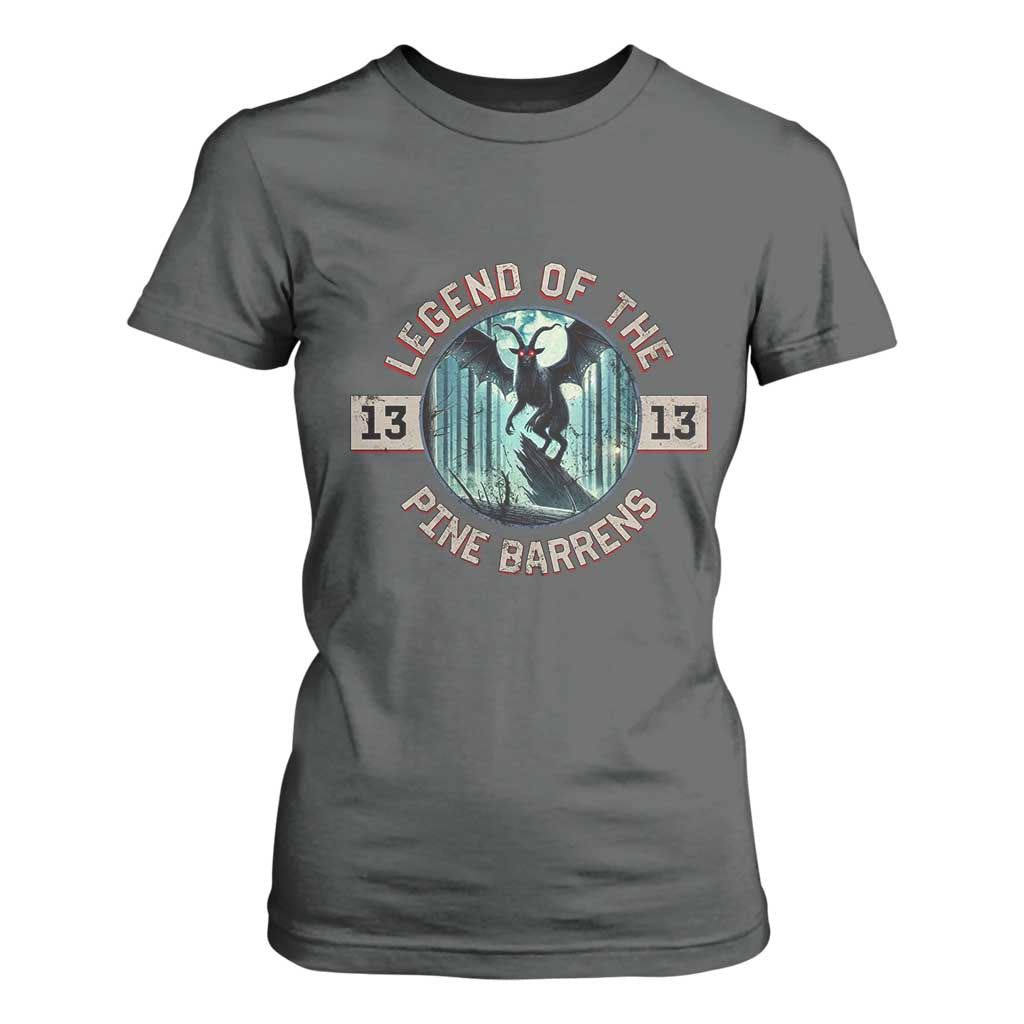 Jersey Devil T Shirt For Women Cryptid Gift Legend Of The Pine Barrens TS12 Dark Heather Print Your Wear