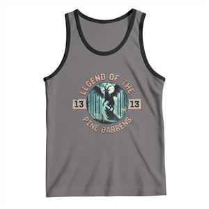 Jersey Devil Tank Top Cryptid Gift Legend Of The Pine Barrens TS12 Deep Heather Black Print Your Wear