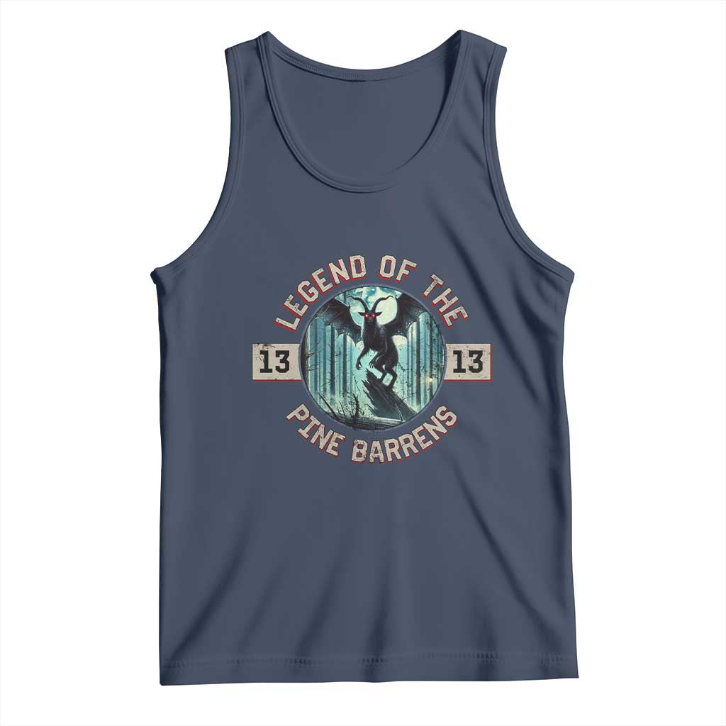 Jersey Devil Tank Top Cryptid Gift Legend Of The Pine Barrens TS12 Navy Print Your Wear