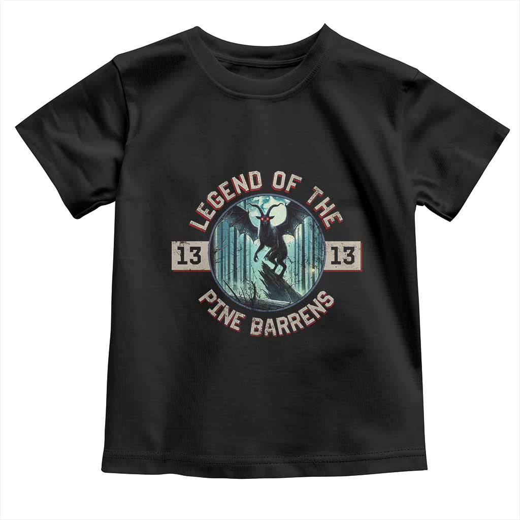 Jersey Devil Toddler T Shirt Cryptid Gift Legend Of The Pine Barrens TS12 Black Print Your Wear