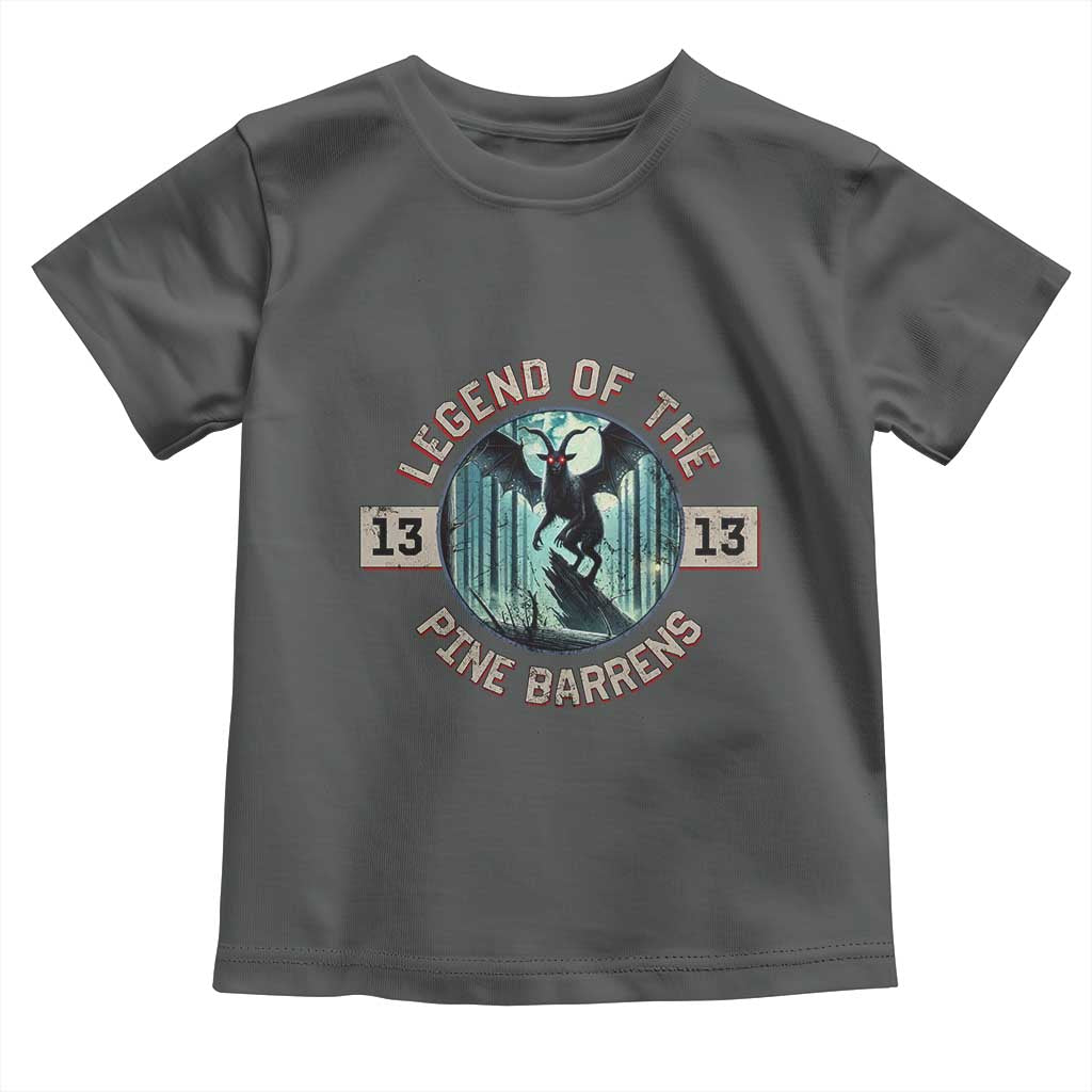 Jersey Devil Toddler T Shirt Cryptid Gift Legend Of The Pine Barrens TS12 Dark Heather Print Your Wear