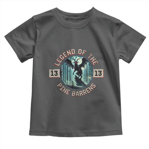 Jersey Devil Toddler T Shirt Cryptid Gift Legend Of The Pine Barrens TS12 Dark Heather Print Your Wear