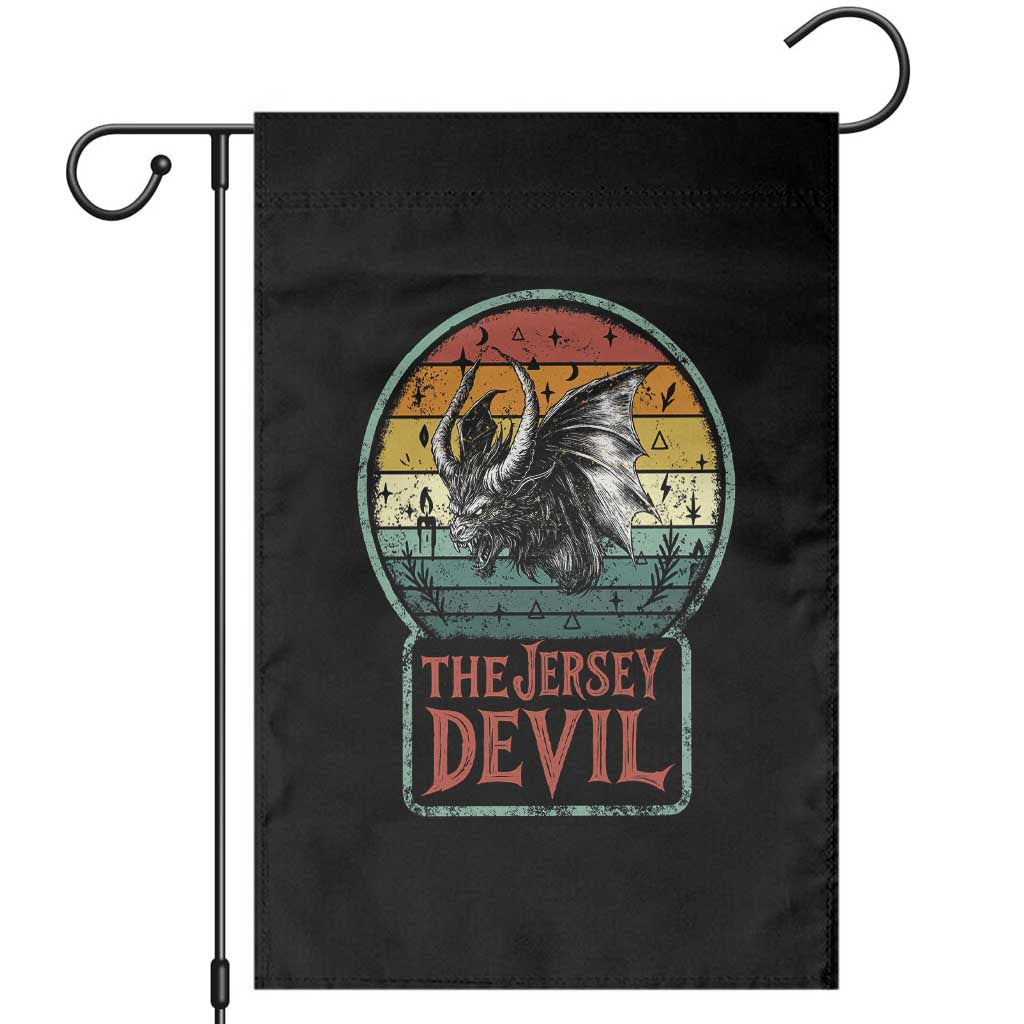 The Jersey Devil Garden Flag Retro Vintage New Jersey Cryptid TS12 Black Print Your Wear