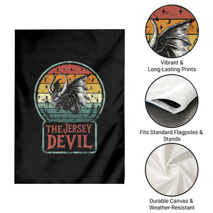 The Jersey Devil Garden Flag Retro Vintage New Jersey Cryptid TS12 Print Your Wear