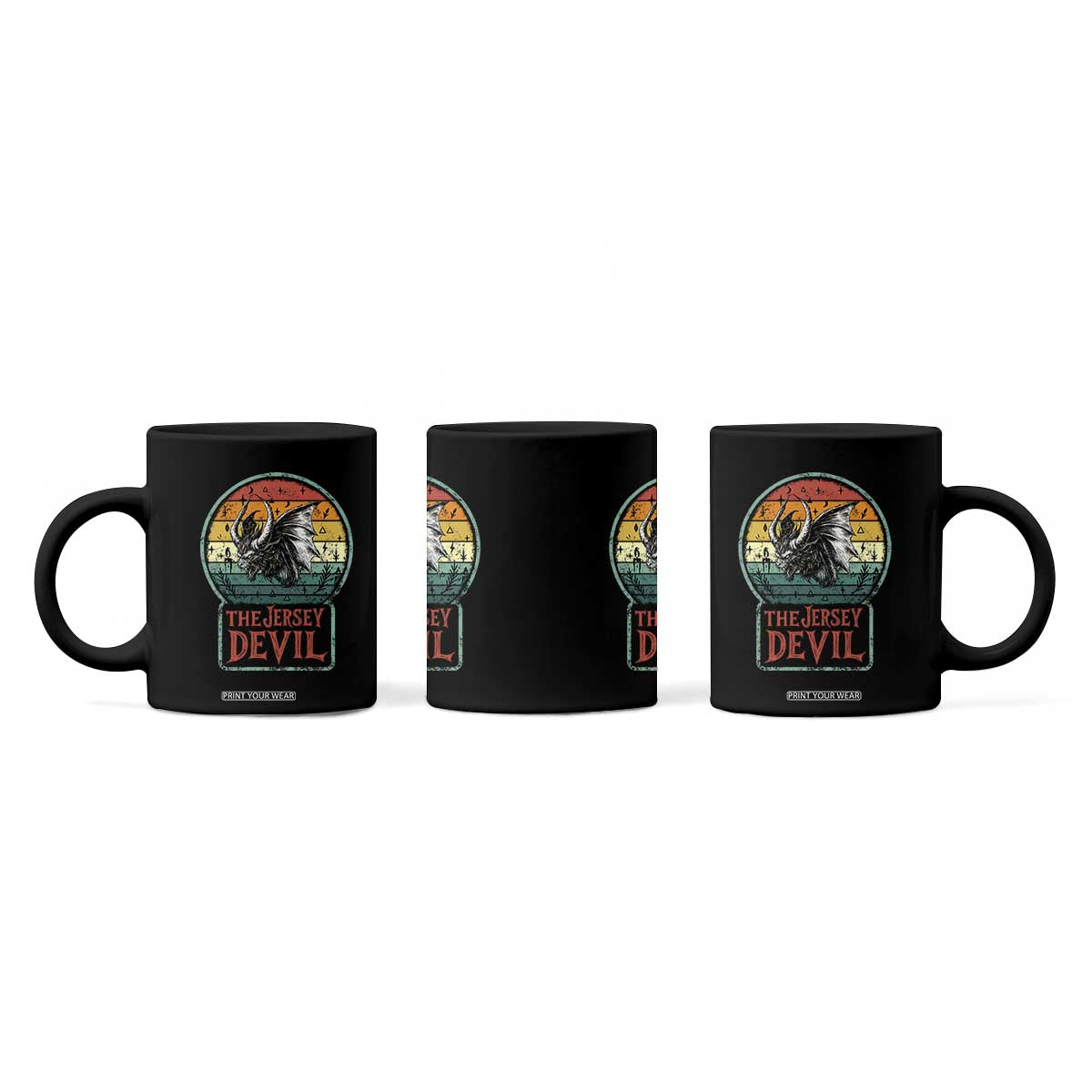 The Jersey Devil Coffee Mug Retro Vintage New Jersey Cryptid TS12 Print Your Wear