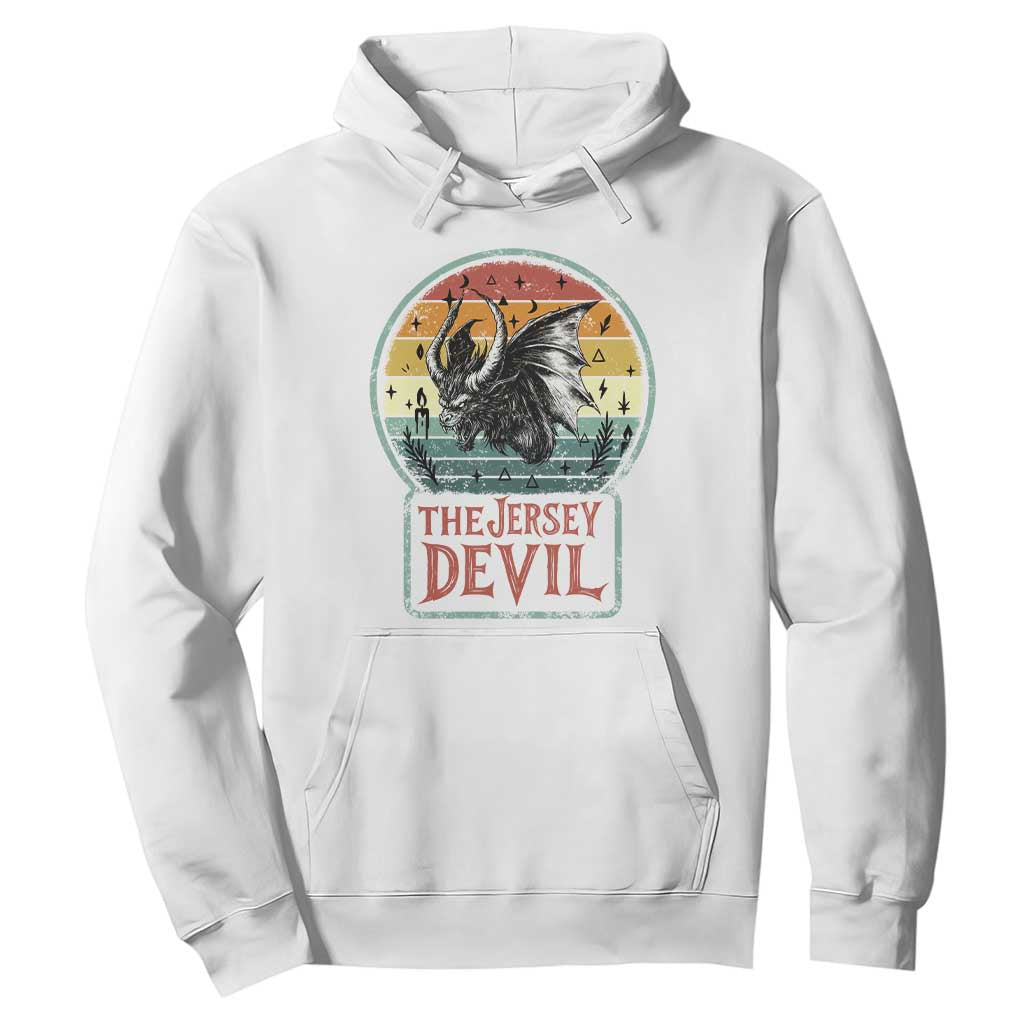 The Jersey Devil Hoodie Retro Vintage New Jersey Cryptid TS12 White Print Your Wear