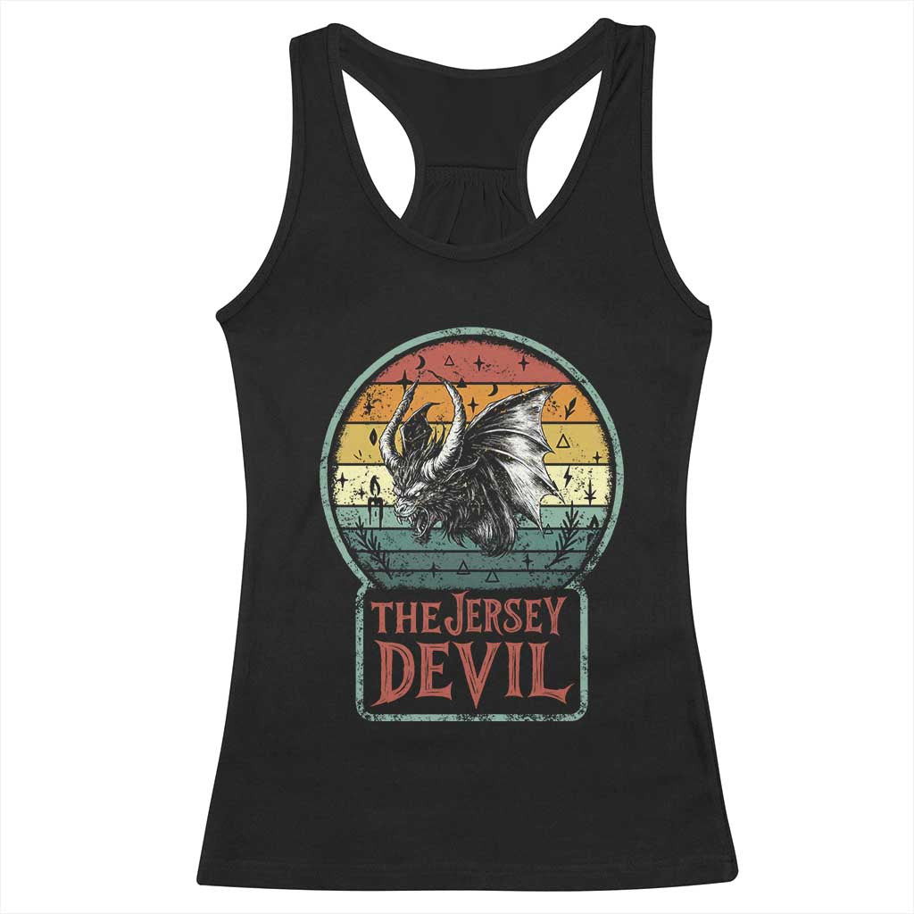 The Jersey Devil Racerback Tank Top Retro Vintage New Jersey Cryptid TS12 Black Print Your Wear