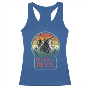 The Jersey Devil Racerback Tank Top Retro Vintage New Jersey Cryptid TS12 Royal Blue Print Your Wear