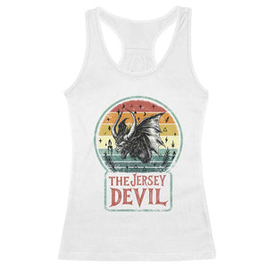 The Jersey Devil Racerback Tank Top Retro Vintage New Jersey Cryptid TS12 White Print Your Wear