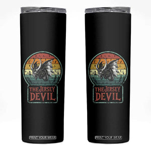 The Jersey Devil Skinny Tumbler Retro Vintage New Jersey Cryptid TS12 Black Print Your Wear