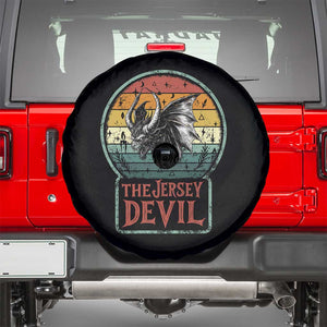 The Jersey Devil Spare Tire Cover Retro Vintage New Jersey Cryptid TS12 Black Print Your Wear