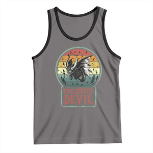 The Jersey Devil Tank Top Retro Vintage New Jersey Cryptid TS12 Deep Heather Black Print Your Wear