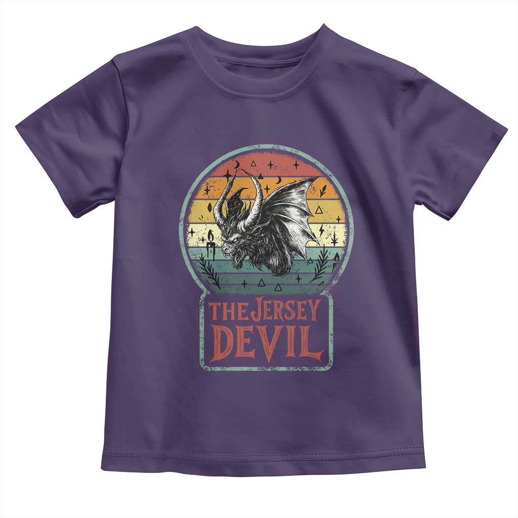 The Jersey Devil Toddler T Shirt Retro Vintage New Jersey Cryptid TS12 Purple Print Your Wear