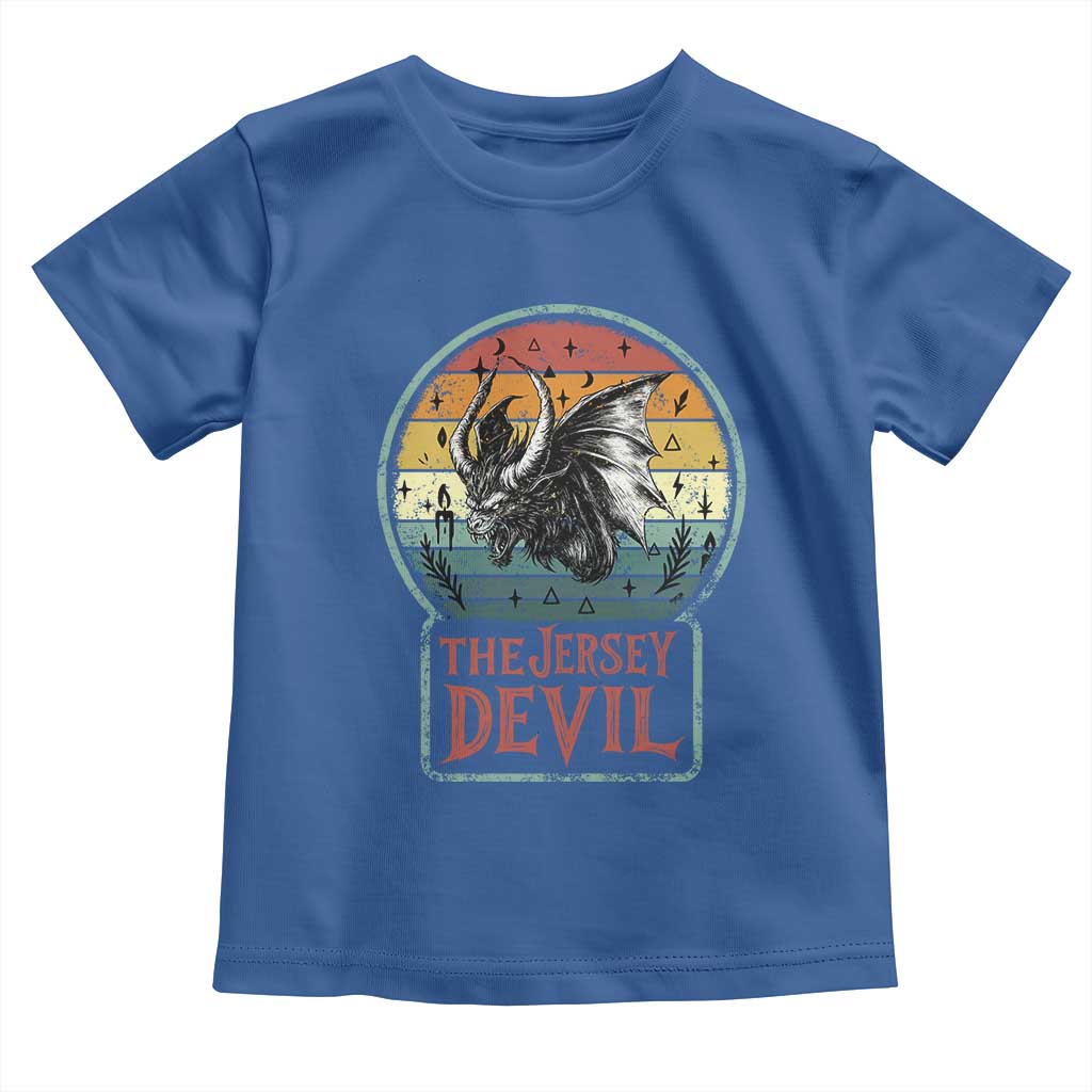 The Jersey Devil Toddler T Shirt Retro Vintage New Jersey Cryptid TS12 Royal Blue Print Your Wear