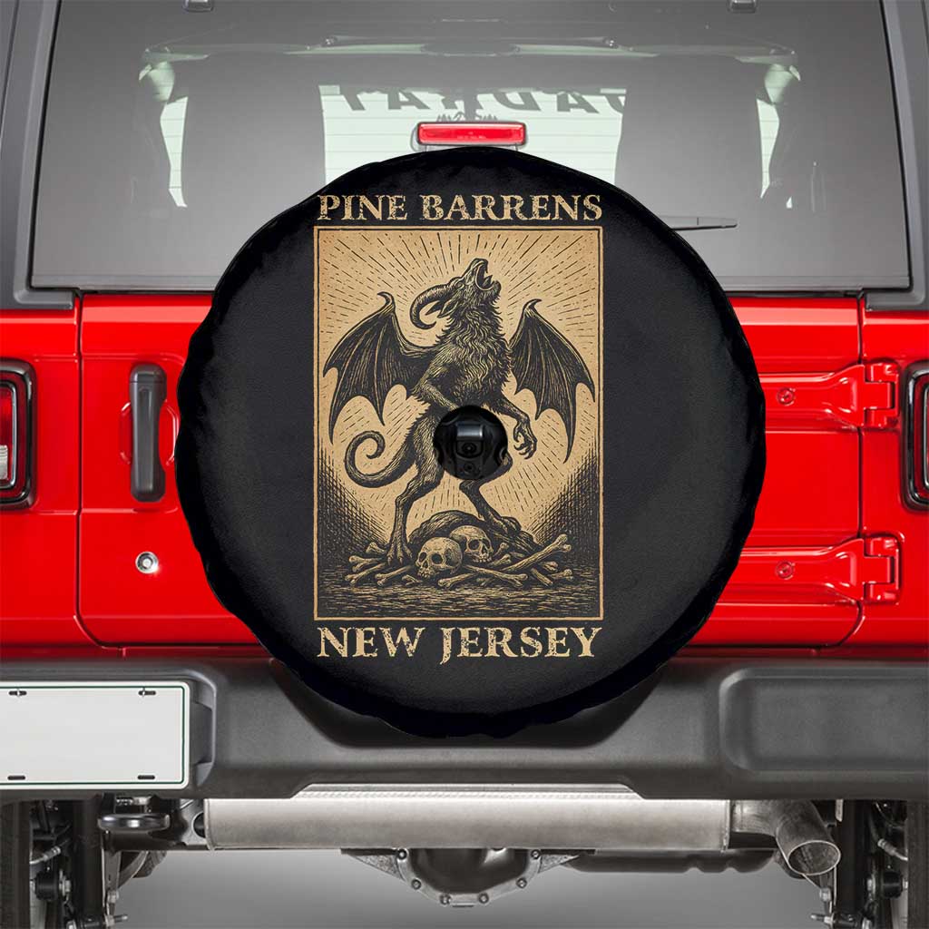 Jersey Devil Spare Tire Cover Gothic Horror Gift Pine Barrens New Jersey TS12 Black Print Your Wear