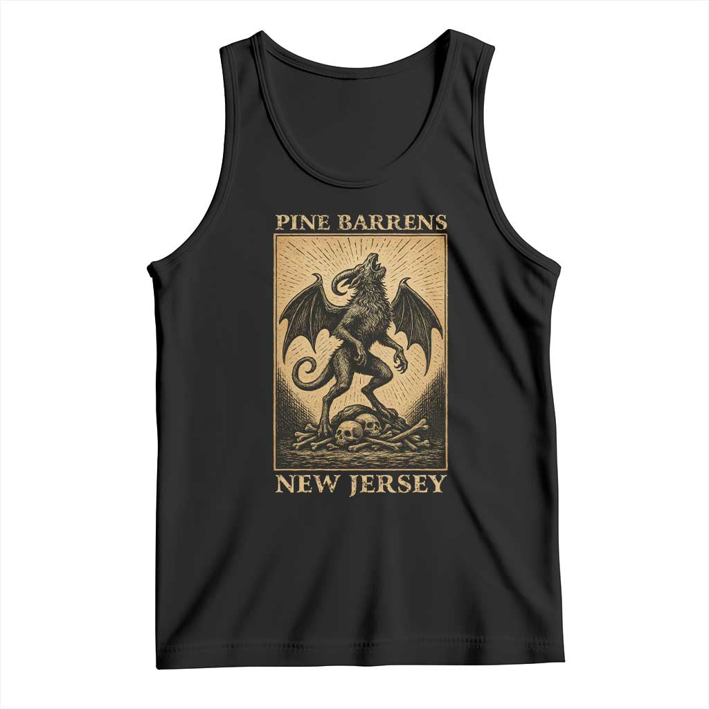 Jersey Devil Tank Top Gothic Horror Gift Pine Barrens New Jersey TS12 Black Print Your Wear