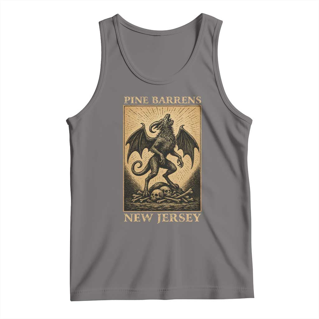 Jersey Devil Tank Top Gothic Horror Gift Pine Barrens New Jersey TS12 Deep Heather Print Your Wear