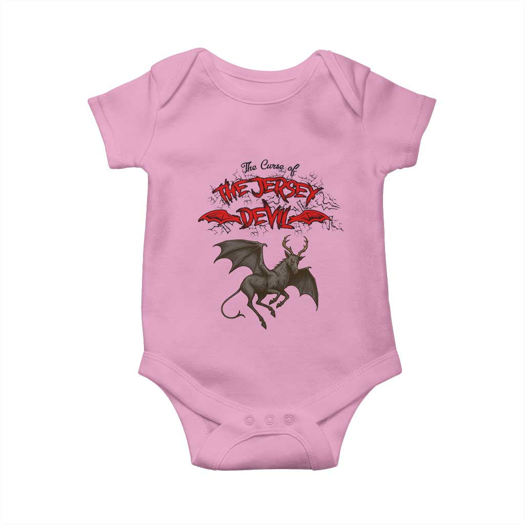 Jersey Devil Baby Onesie The Curse Of The Cryptid Gothic Horror Gift TS12 Light Pink Print Your Wear