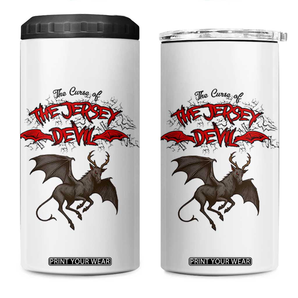 Jersey Devil 4 in 1 Can Cooler Tumbler The Curse Of The Cryptid Gothic Horror Gift TS12 One Size: 16 oz White Print Your Wear