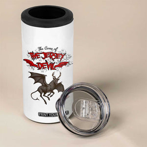 Jersey Devil 4 in 1 Can Cooler Tumbler The Curse Of The Cryptid Gothic Horror Gift TS12 Print Your Wear