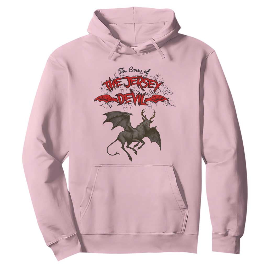Jersey Devil Hoodie The Curse Of The Cryptid Gothic Horror Gift TS12 Light Pink Print Your Wear