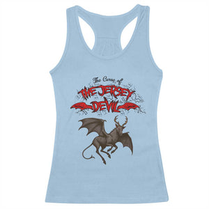 Jersey Devil Racerback Tank Top The Curse Of The Cryptid Gothic Horror Gift TS12 Light Blue Print Your Wear
