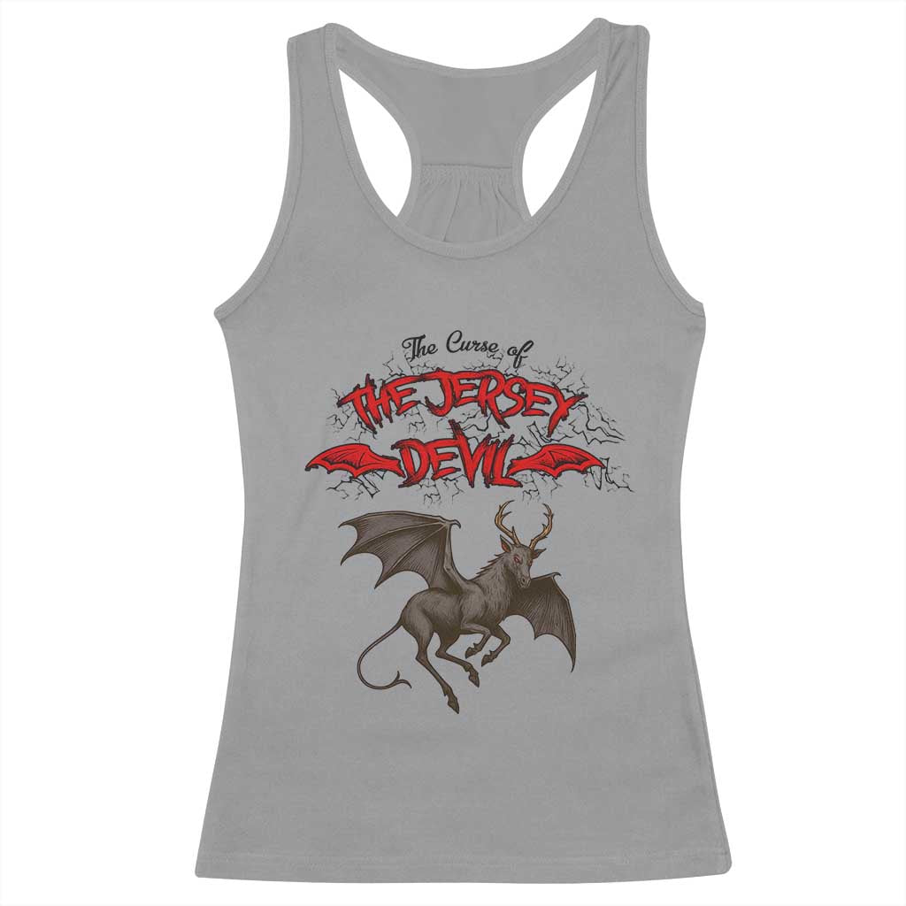 Jersey Devil Racerback Tank Top The Curse Of The Cryptid Gothic Horror Gift TS12 Sport Gray Print Your Wear