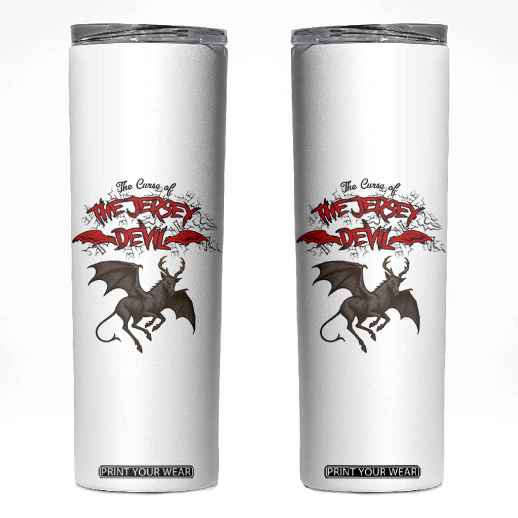 Jersey Devil Skinny Tumbler The Curse Of The Cryptid Gothic Horror Gift TS12 White Print Your Wear