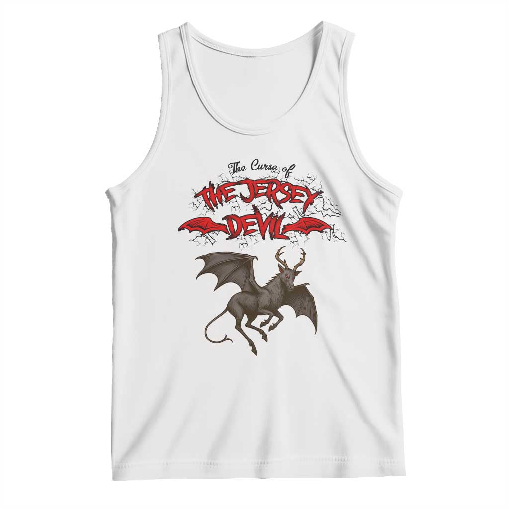 Jersey Devil Tank Top The Curse Of The Cryptid Gothic Horror Gift TS12 White Print Your Wear