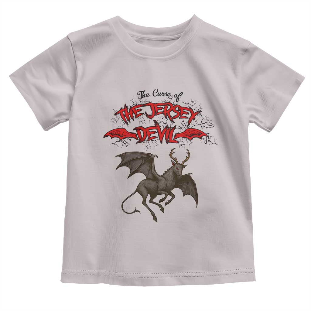 Jersey Devil Toddler T Shirt The Curse Of The Cryptid Gothic Horror Gift TS12 Ice Gray Print Your Wear