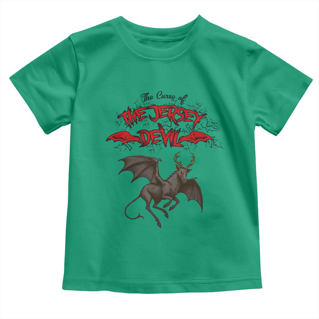 Jersey Devil Toddler T Shirt The Curse Of The Cryptid Gothic Horror Gift TS12 Irish Green Print Your Wear