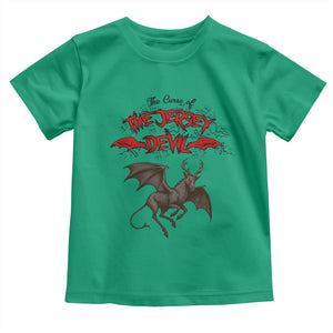 Jersey Devil Toddler T Shirt The Curse Of The Cryptid Gothic Horror Gift TS12 Irish Green Print Your Wear
