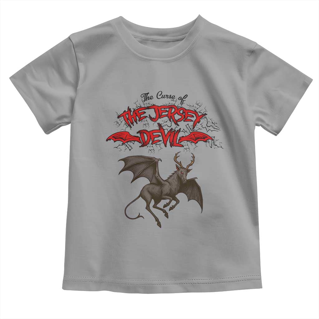 Jersey Devil Toddler T Shirt The Curse Of The Cryptid Gothic Horror Gift TS12 Sport Gray Print Your Wear