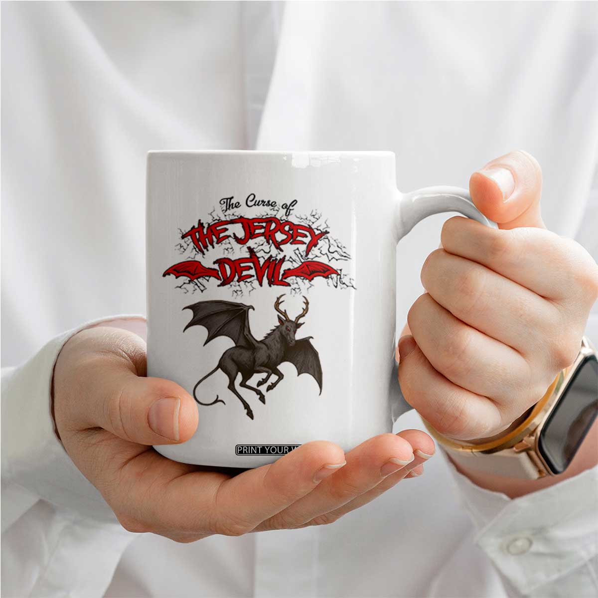 Jersey Devil Coffee Mug The Curse Of The Cryptid Gothic Horror Gift TS12 Print Your Wear